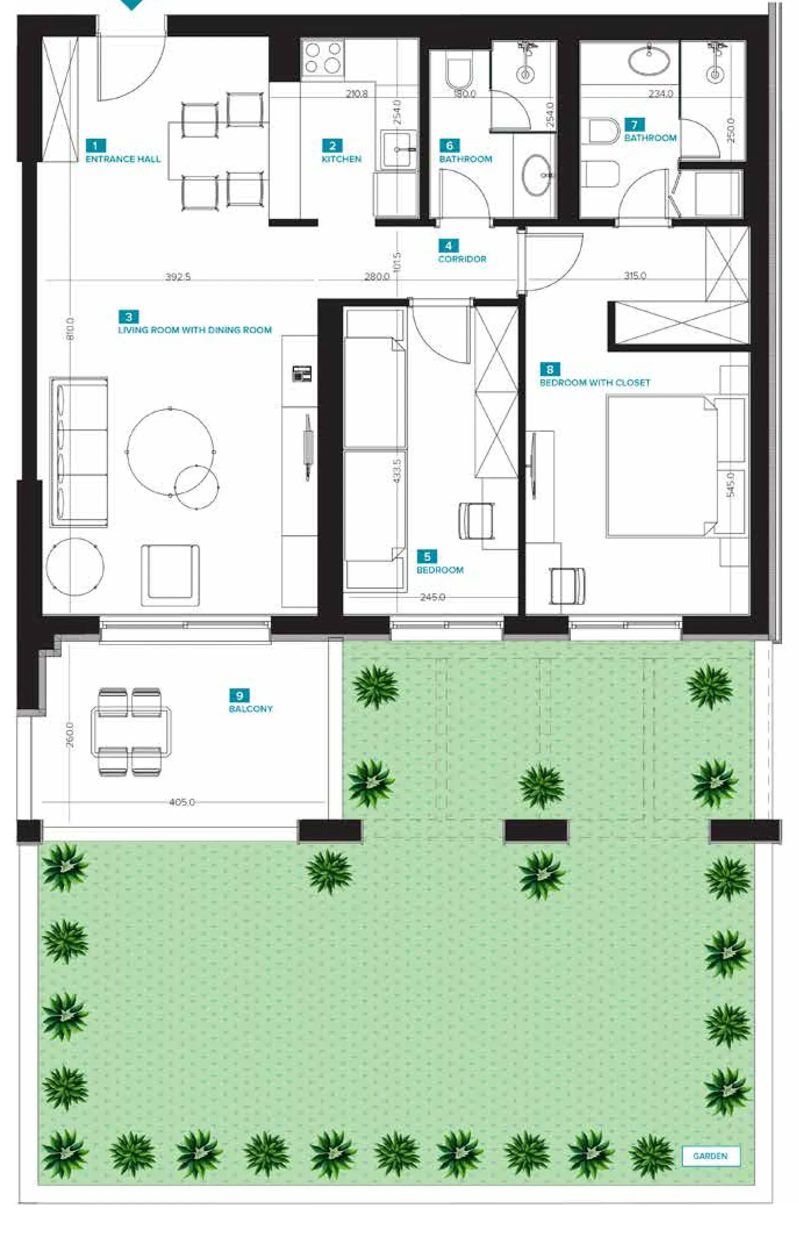 Two-Bedroom Apartment D05
