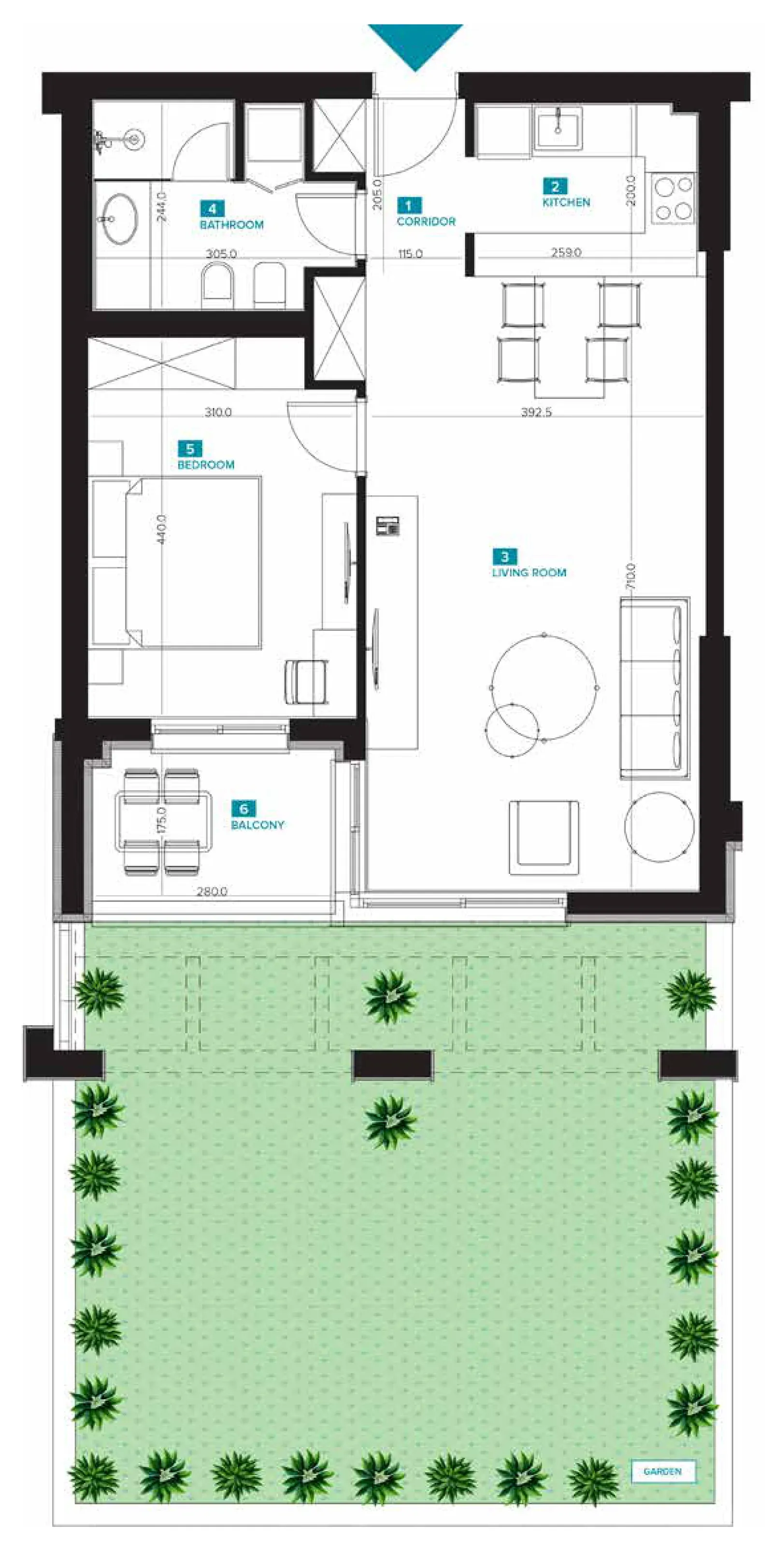 One-Bedroom Apartment J04