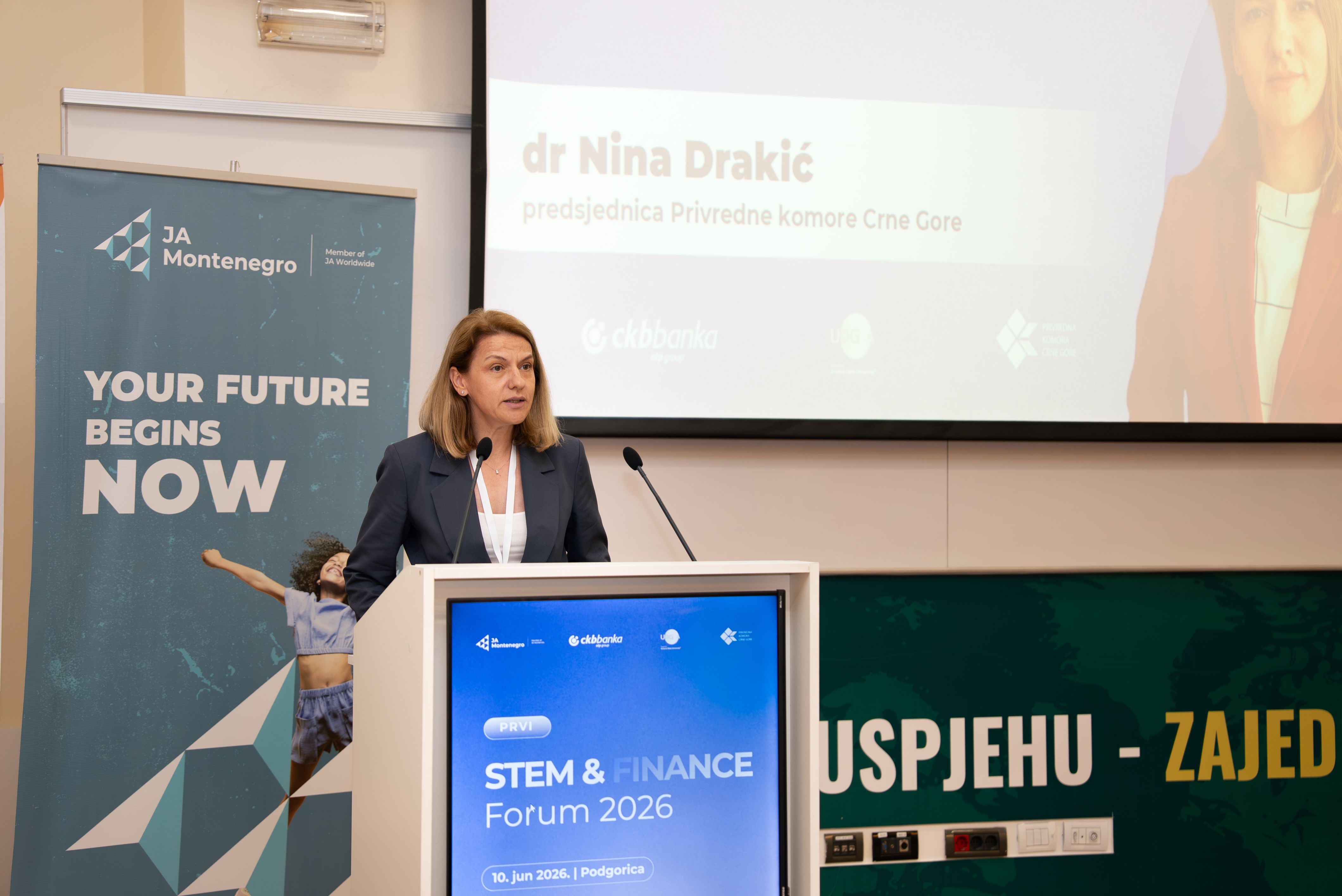 dr Nina Drakić na Montenegro STEM & Finance Forumu 2026