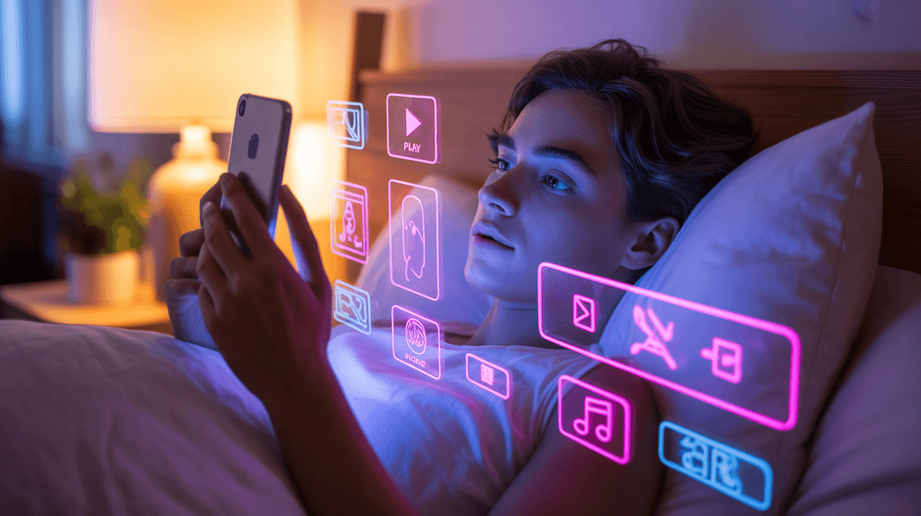 music-fan-scrolling-on-a-phone-with-streaming-app