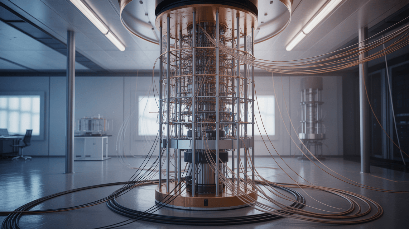 quantum-computing-lab-featuring-a-dilution-refrigerator-setup