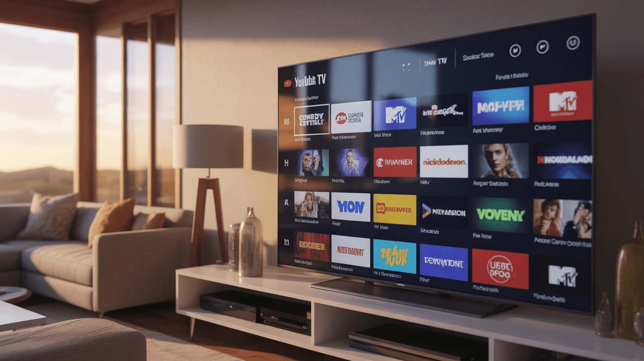 smart-TV-showing-the-YouTube-TV-interface